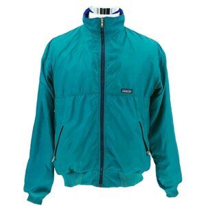 Vintage Patagonia Made in the USA L Large teal  nylon shell polyester lining